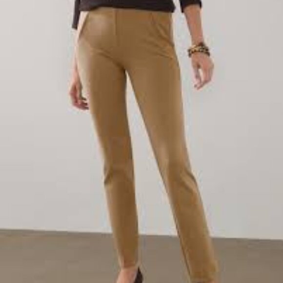 Chico's Pants - Chicos Pants Women 10T So Slimming 360 Juliet Full Length Mountain Stone Tan NWT